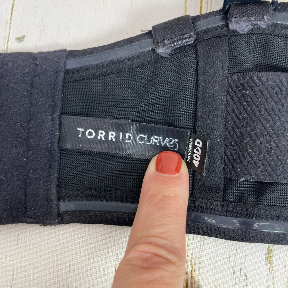 Torrid Curve Push Up Bra Size 40dd Black Converti… - image 8